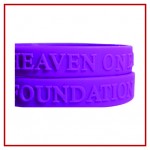 Embossed silicone bracelet